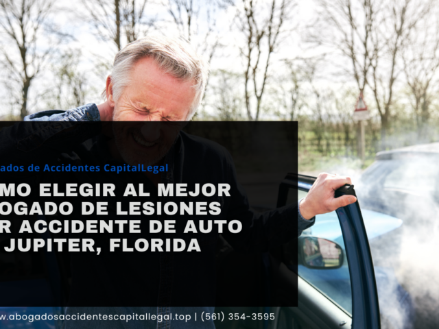 Cómo elegir al mejor abogado de lesiones por accidente de auto en Jupiter, Florida