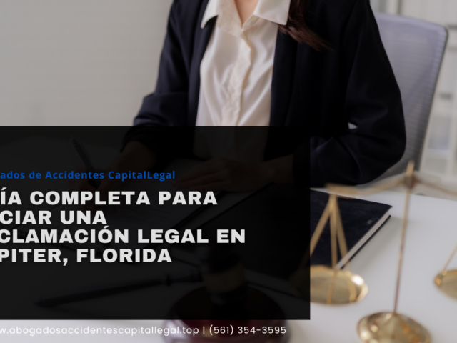 Guía Completa para Iniciar una Reclamación Legal en Jupiter, Florida